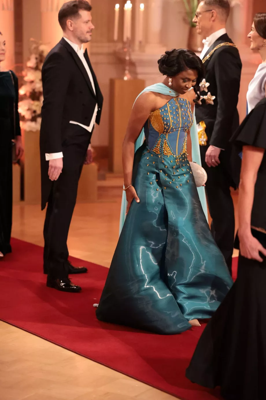 Ghana’s Sarah Laaru in Bespoke Gown Becomes a Symbol of Inclusion at Finland’s 108th Presidential Independence Gala