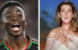 Bukayo Saka Surprised by Celine Dion During Interview with Tems Bukayo Saka Surprised by Celine Dion During Interview with Tems