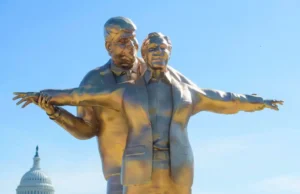 Trump and Epstein Statue in Titanic Pose Sparks Outrage in Washington DC Trump and Epstein Statue in Titanic Pose Sparks Outrage in Washington DC