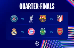 UEFA Champions League Quarter-Final Fixtures Confirmed UEFA Champions League Quarter-Final Fixtures Confirmed