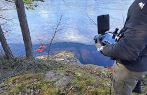 Foreign Drone Discovered on Frozen Lake Near Russian Border Foreign Drone Discovered on Frozen Lake Near Russian Border