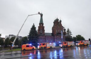 Lightning Strike Damages Tampere Orthodox Church During Wedding and Baptism Ceremony Lightning Strike Damages Tampere Orthodox Church During Wedding and Baptism Ceremony