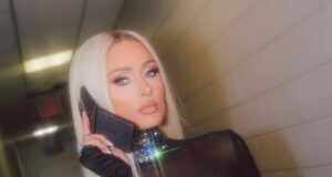 Paris Hilton Takes The Blonds Runway in a Sparkling Black-and-Silver Look at New York Fashion Week Paris Hilton Takes The Blonds Runway in a Sparkling Black-and-Silver Look at New York Fashion Week