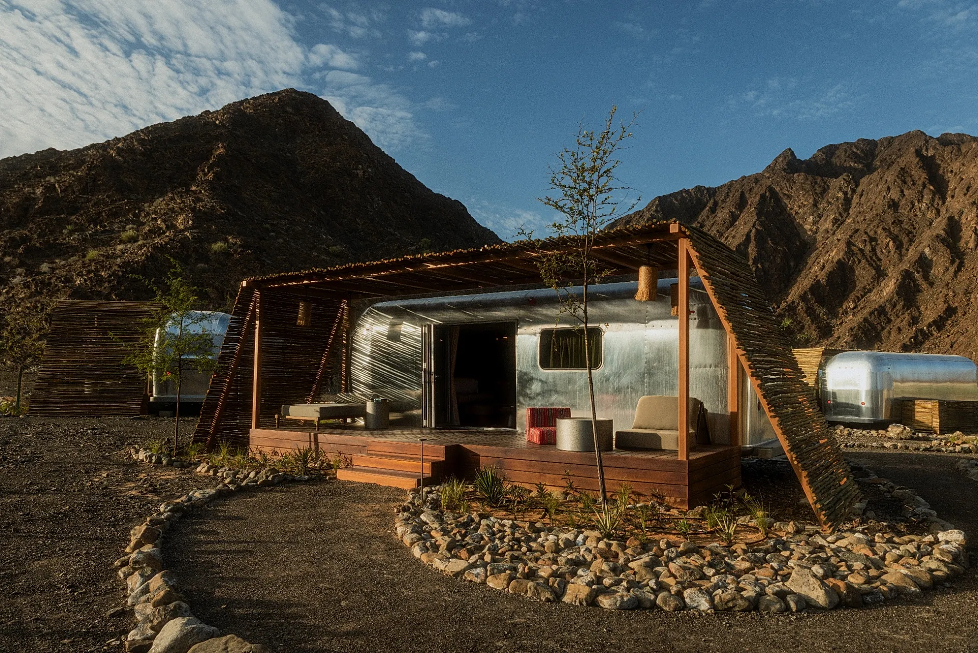 New Airstream Caravan Retreat Opens in the UAE's Hajar Mountains Fin